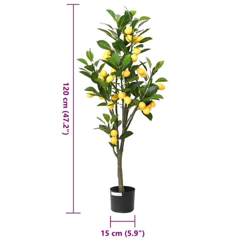 Kunstlik sidrunipuu 136 lehed 120 cm rohelised
