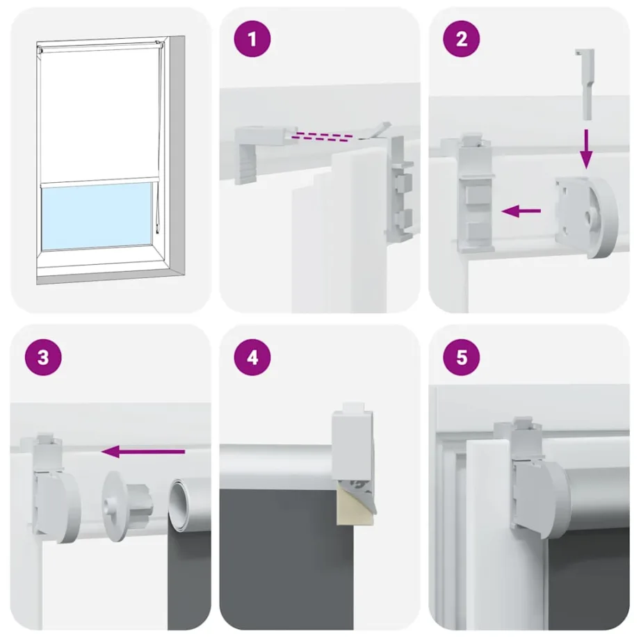 Pimendav ruloo helehall 150×230 cm kanga laius 146,6 cm – 6