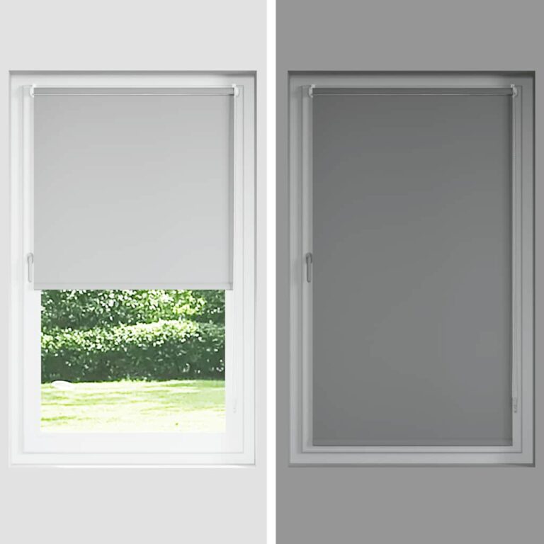 Pimendav ruloo koltunud valge 135x130 cm kanga laius 131