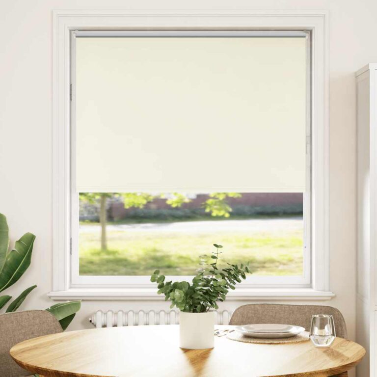 Pimendav ruloo koltunud valge 95x130 cm kanga laius 90
