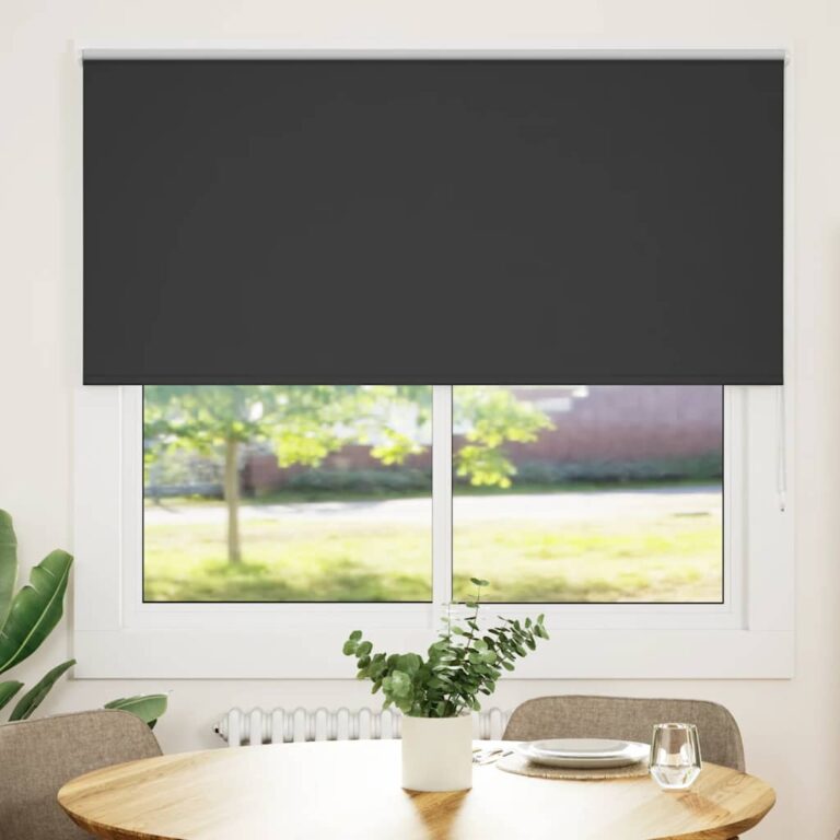 Pimendav ruloo must 165x130 cm kanga laius 161