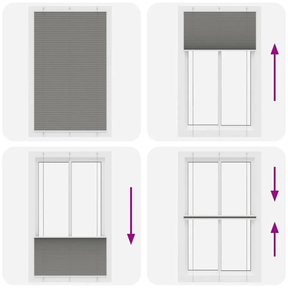 Plisseeritud ruloo antratsiit 115×200 cm kanga laius 114,4 cm – 7
