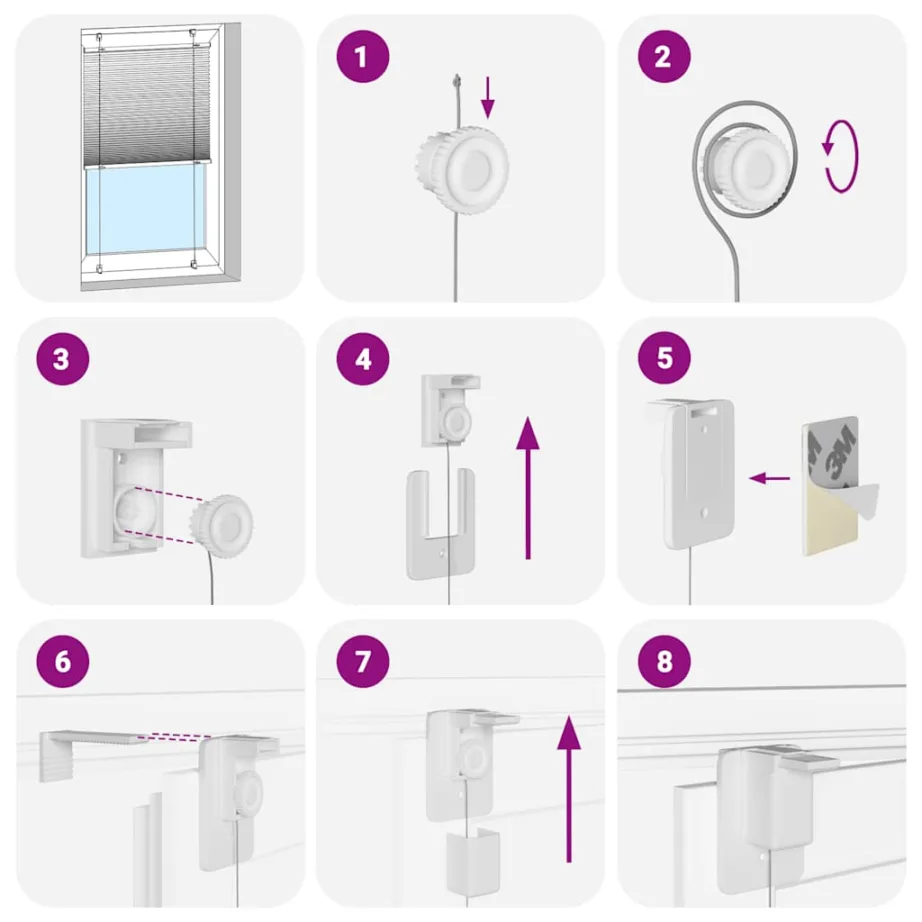 Plisseeritud ruloo antratsiit 40×200 cm kanga laius 39,4 cm – 5