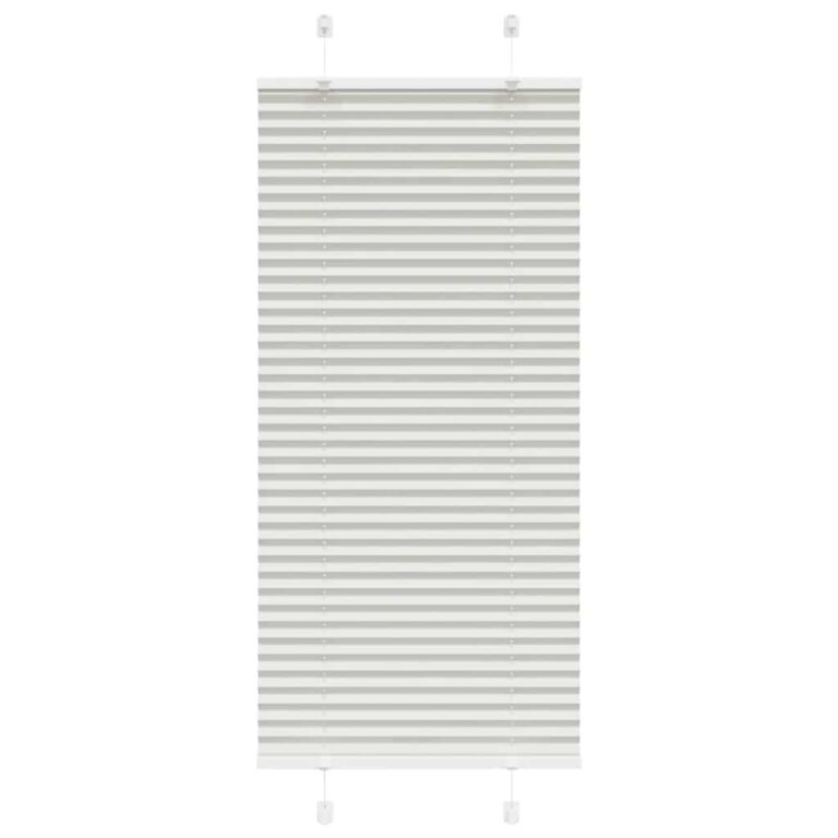 Plisseeritud ruloo helehall 65x150 cm kanga laius 64