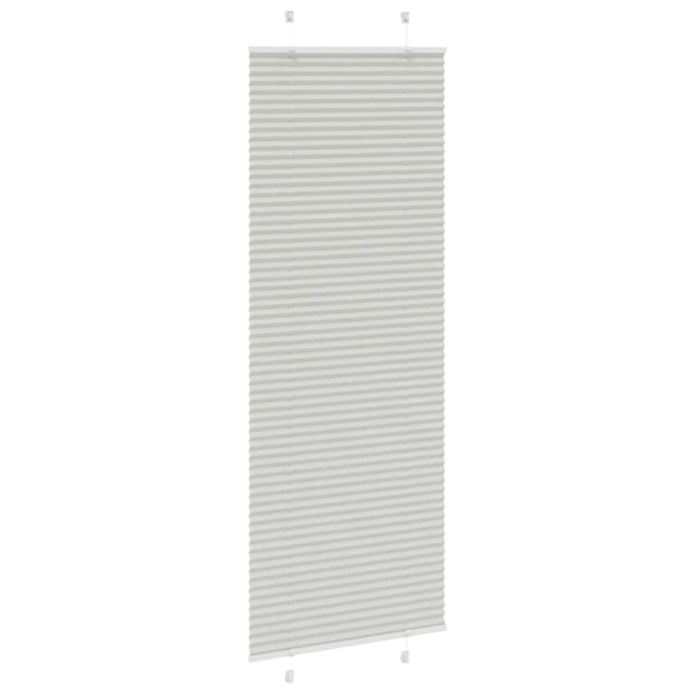 Plisseeritud ruloo helehall 80x200 cm kanga laius 79