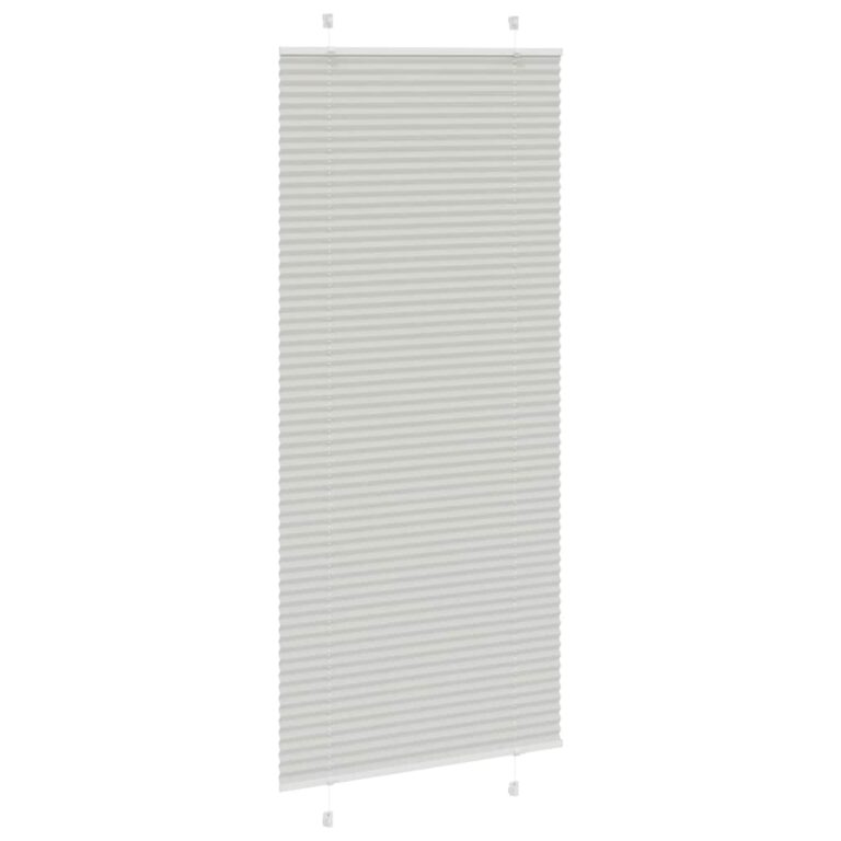 Plisseeritud ruloo helehall 95x200 cm kanga laius 94