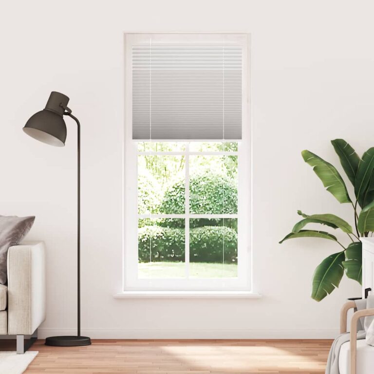 Plisseeritud ruloo helehall 95x200 cm kanga laius 94