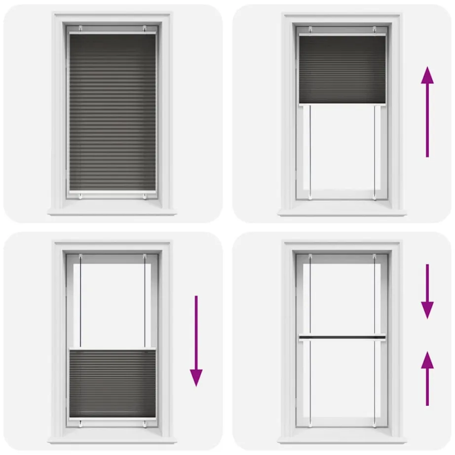 Plisseeritud ruloo must 80×100 cm kanga laius 79,4 cm polüester – 7