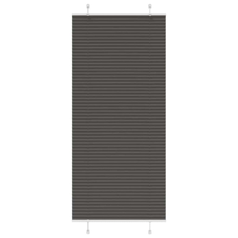 Plisseeritud ruloo must 85x200 cm kanga laius 84