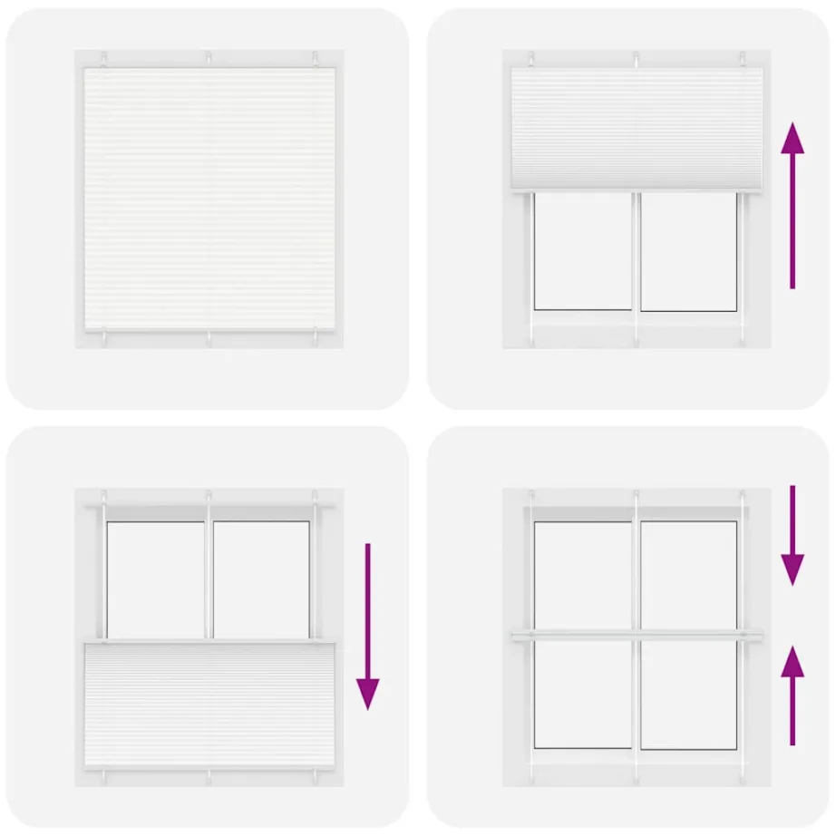 Plisseeritud ruloo valge 115×150 cm kanga laius 114,4 cm – 7