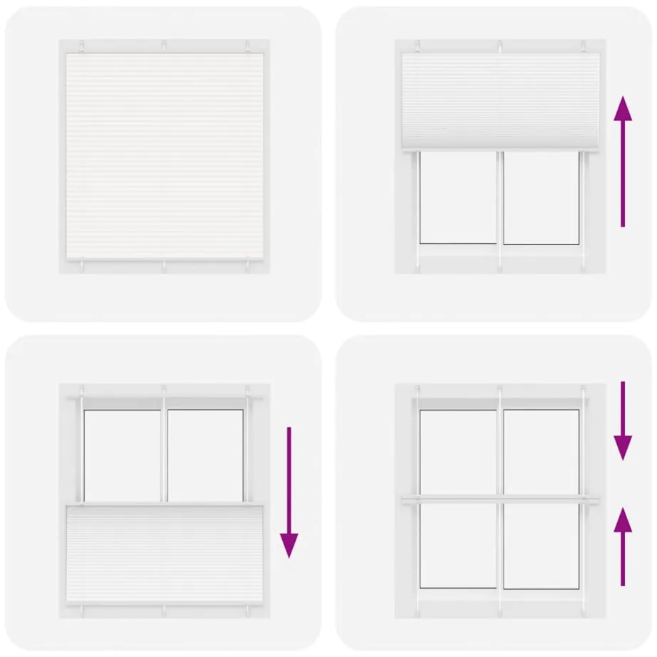 Plisseeritud ruloo valge 120×150 cm kanga laius 119,4 cm – 7