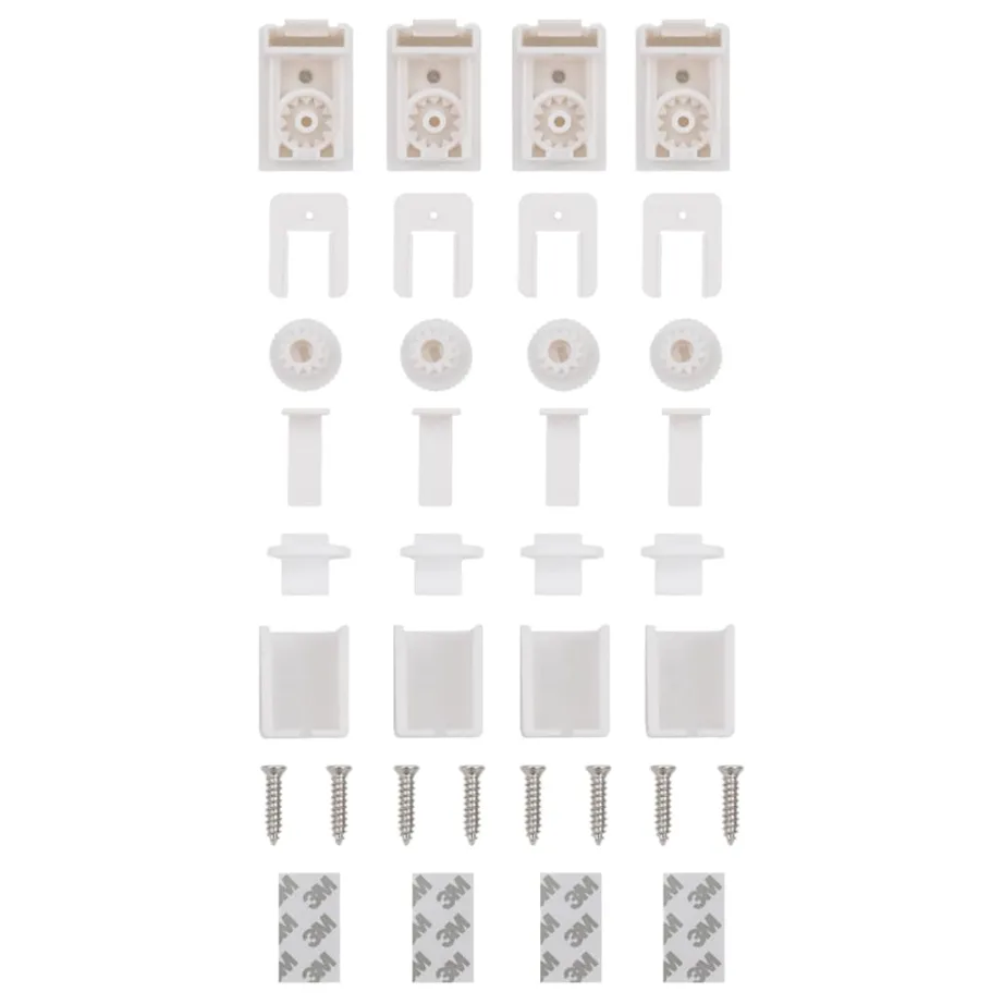 Plisseeritud ruloo valge 40×150 cm kanga laius 39,4 cm – 12