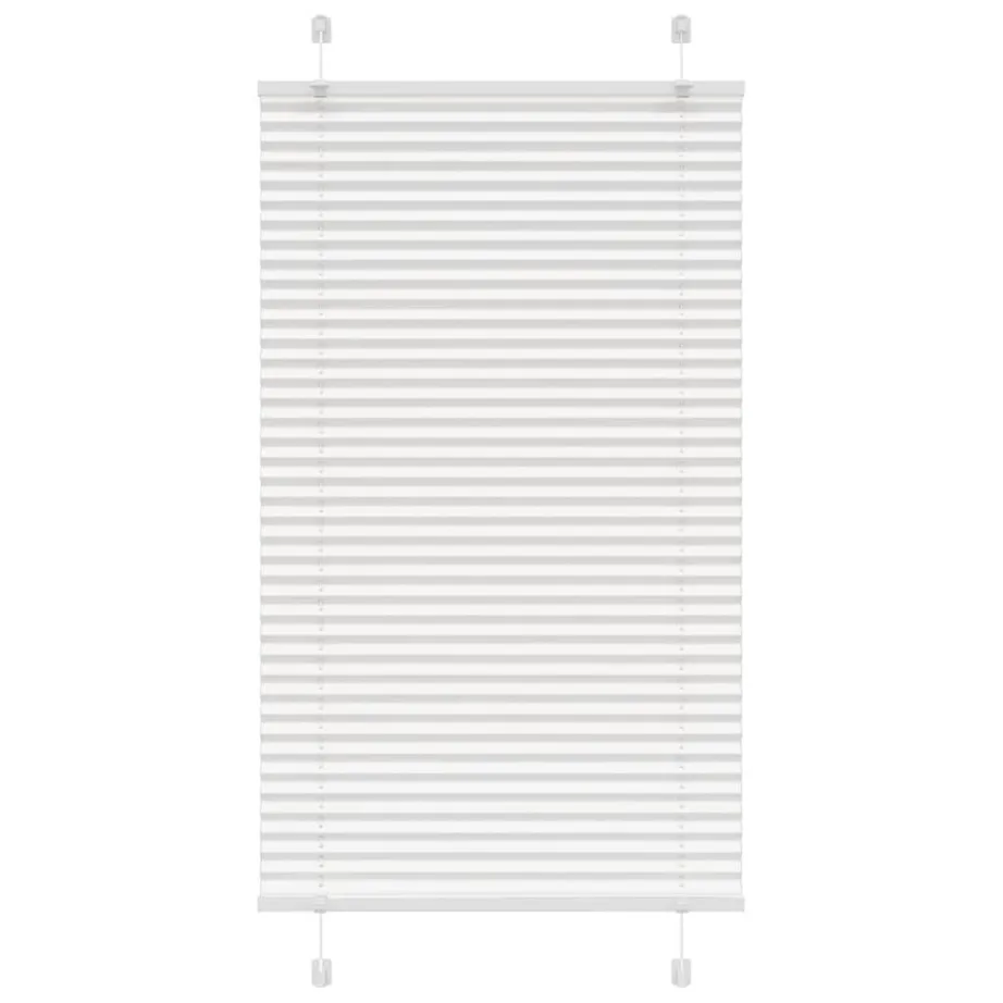 Plisseeritud ruloo valge 80×150 cm kanga laius 79,4 cm
