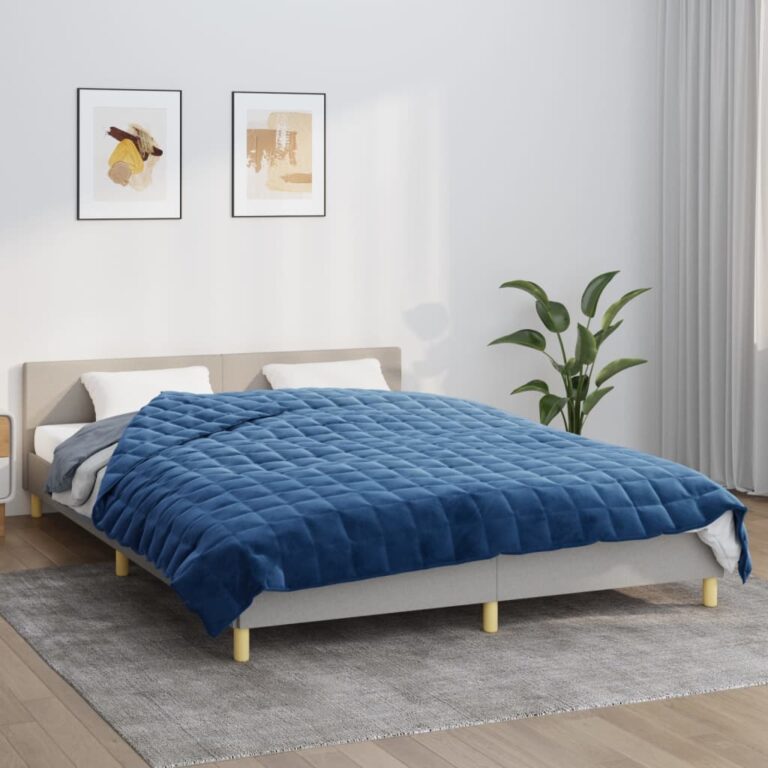 Raskustekk sinine 200x200 cm 9 kg kangas