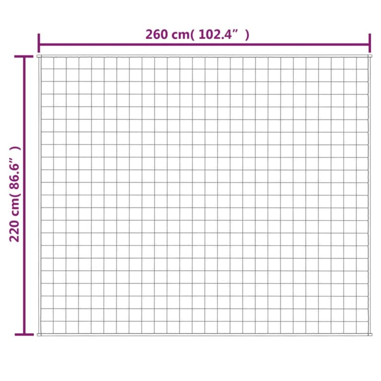 Raskustekk sinine 220x260 cm 15 kg kangas
