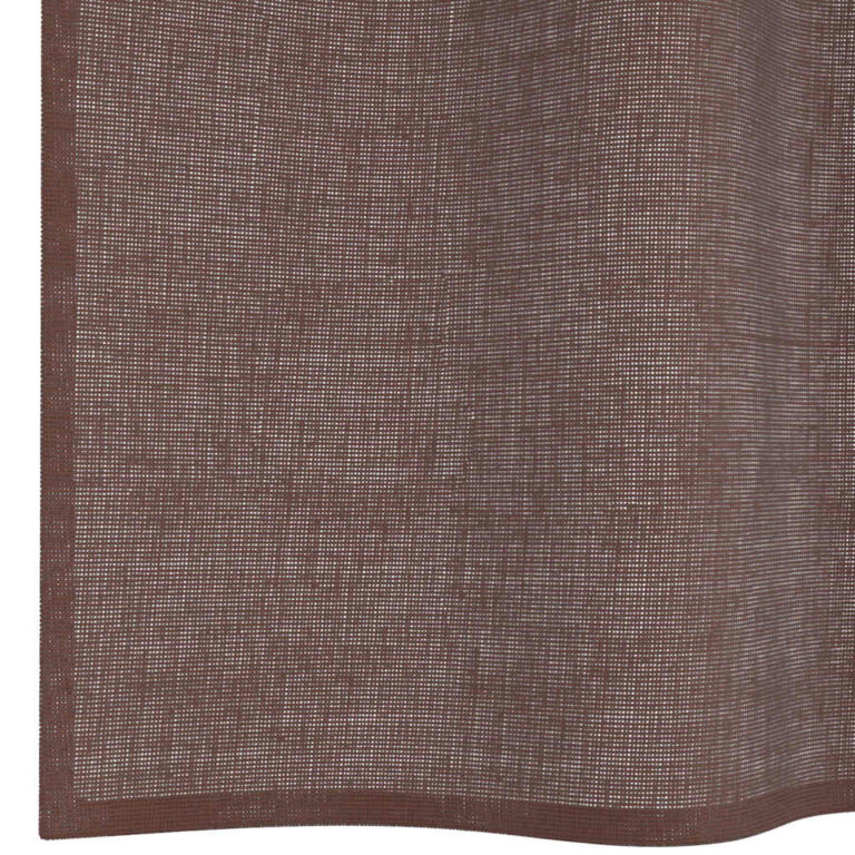 Rõngastihendiga kardinad 2 tk Pruun 140x175 cm