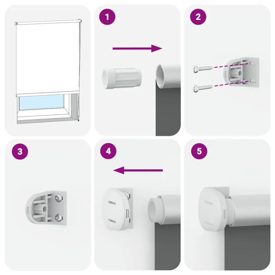 Ruloo pimendav hall 110×150 cm Kanga laius 105,7 cm polüester – 7