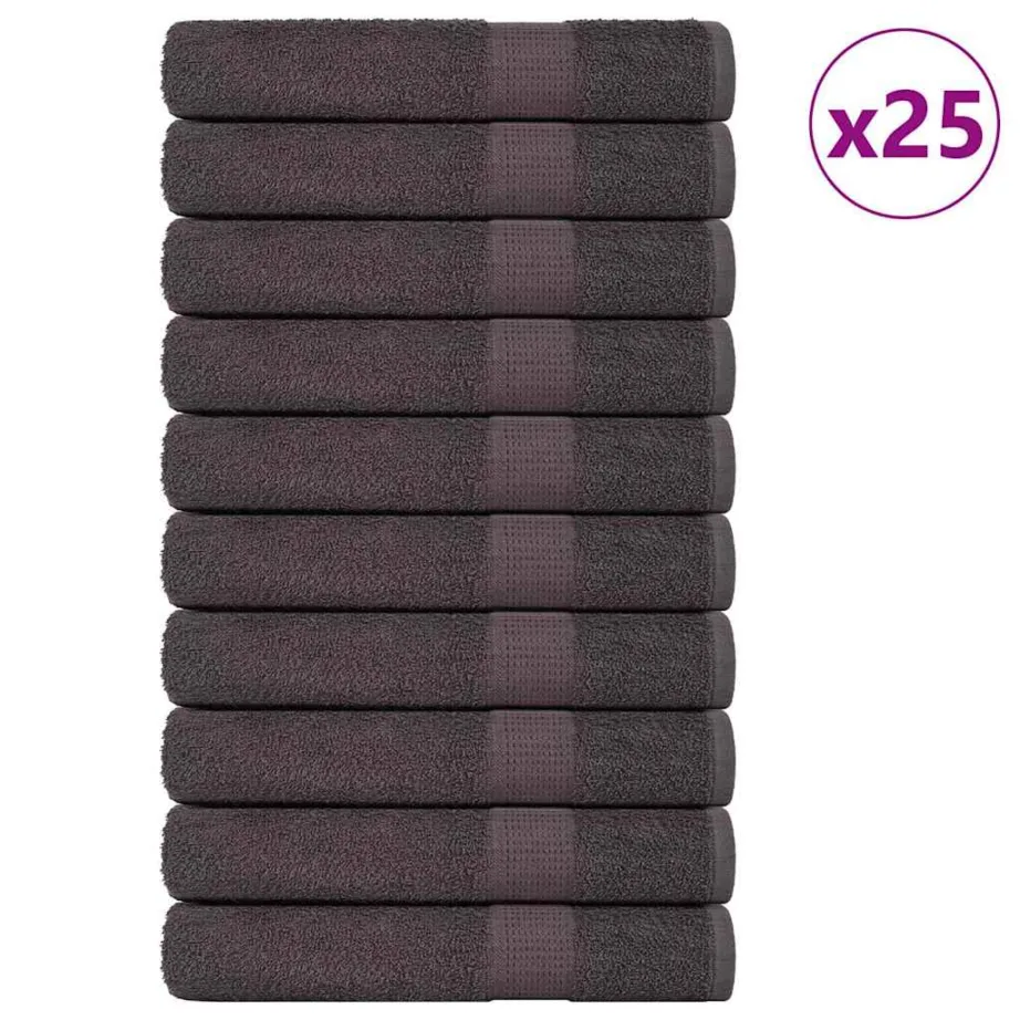 Saunarätikud 25 tk, 80×200 cm, 360 gsm, 100% puuvill