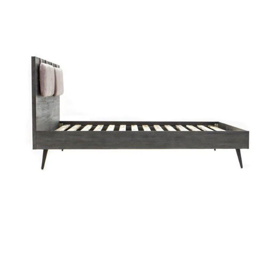 Tundrahall voodiraam Capella CAPQ01 140cm + 2 öökappi CAPB02, akaatsiapuidust – 8