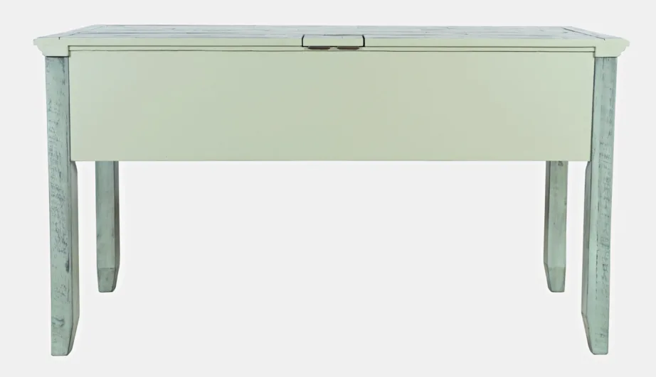 Türkiissinine ja mündiroheline kirjutuslaud ja tool Avola AV1615-5620, akaatsiapuidust – 10