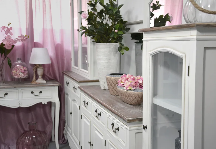 Valge konsoollaud Rimini RIW017, Paulownia puidust – 5