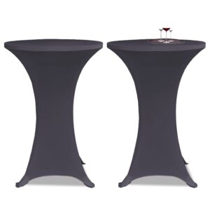 Venivad lauakatted 2 tk 80 cm antratsiit