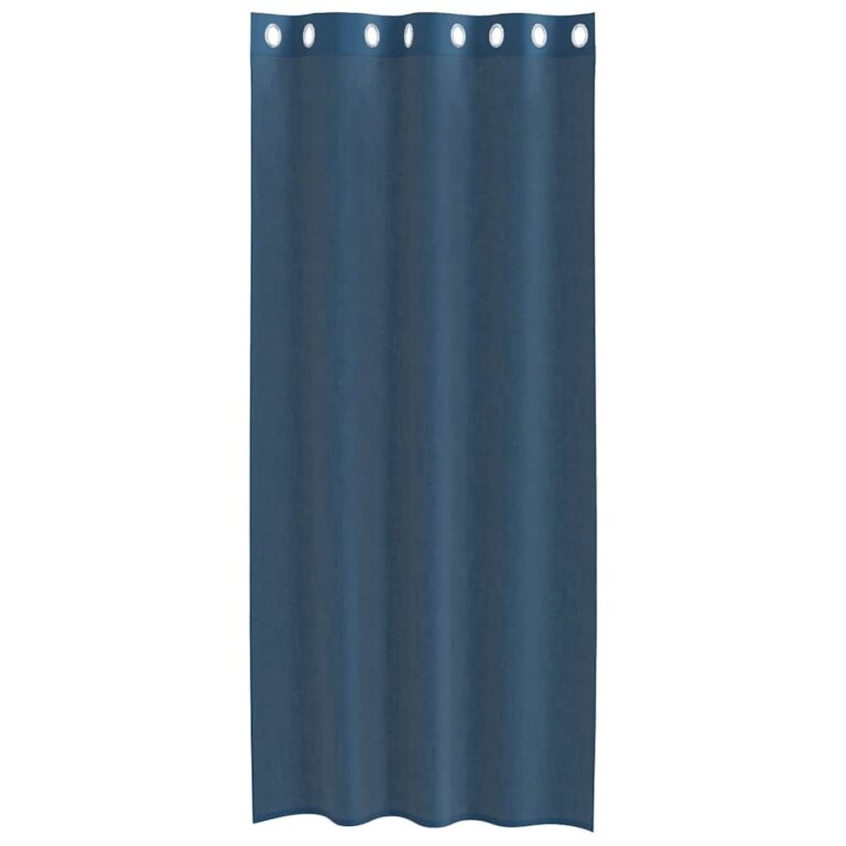 Voile kardinad koos rõngastega 2 tk Royal Blue
