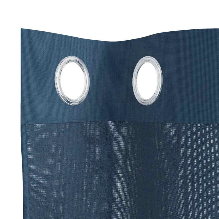 Voile kardinad koos rõngastega 2 tk Royal Blue