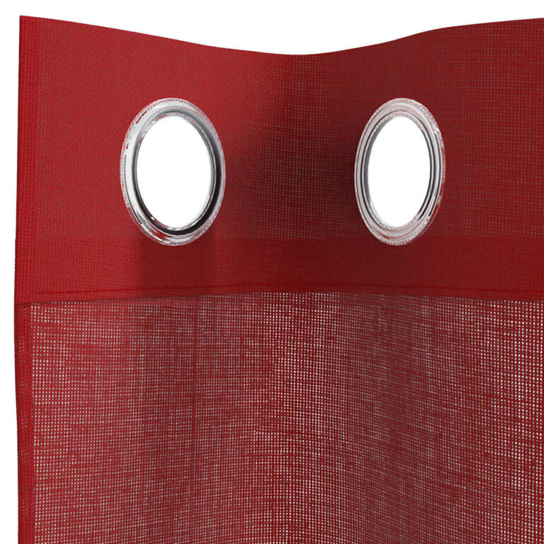 Voile kardinad koos rõngastega 2 tk Wine Red