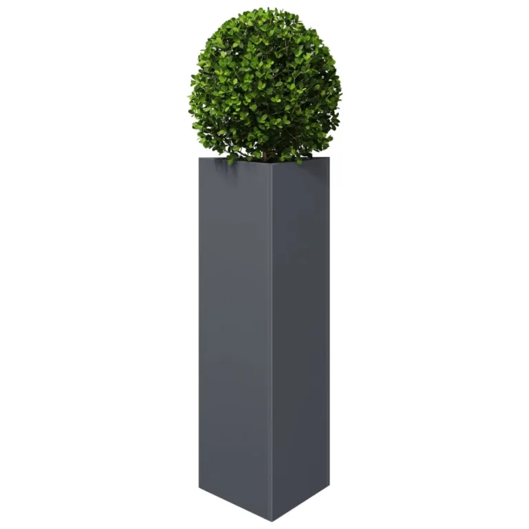 Aia taimekastid 2 tk antratsiithall kolmnurk 30x26x75 cm teras