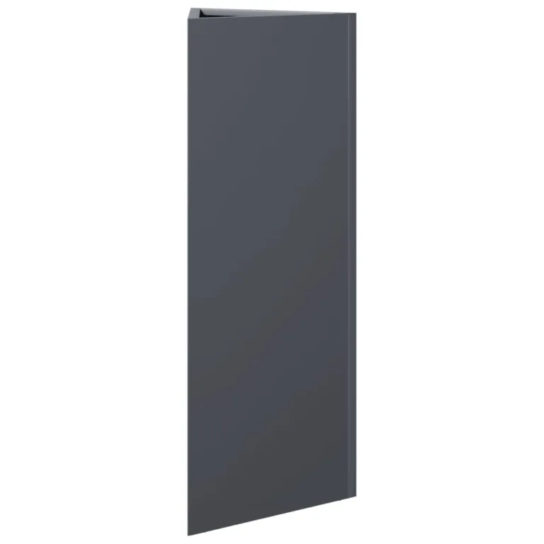 Aia taimekastid 2 tk antratsiithall kolmnurk 30x26x75 cm teras