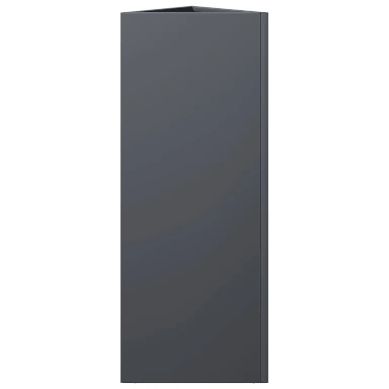 Aia taimekastid 2 tk antratsiithall kolmnurk 30x26x75 cm teras