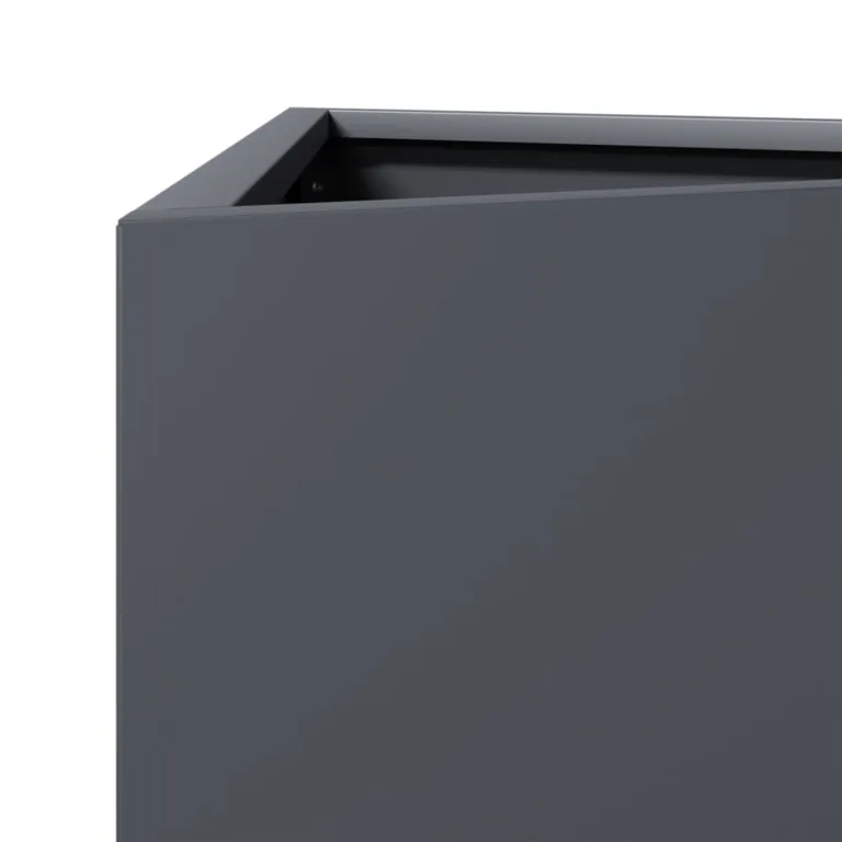 Aia taimekastid 2 tk antratsiithall kolmnurk 30x26x75 cm teras