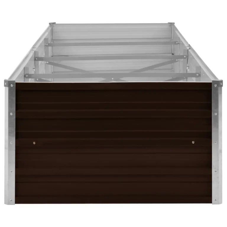 Aia taimelava pruun 320 x 80 x 45 cm tsingitud teras