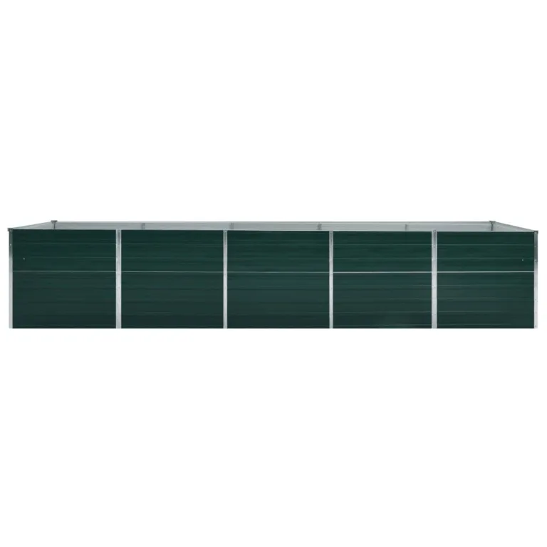 Aia taimelava tsingitud teras 400 x 80 x 77 cm roheline