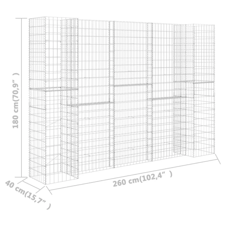 260 x 40 x 180 cm