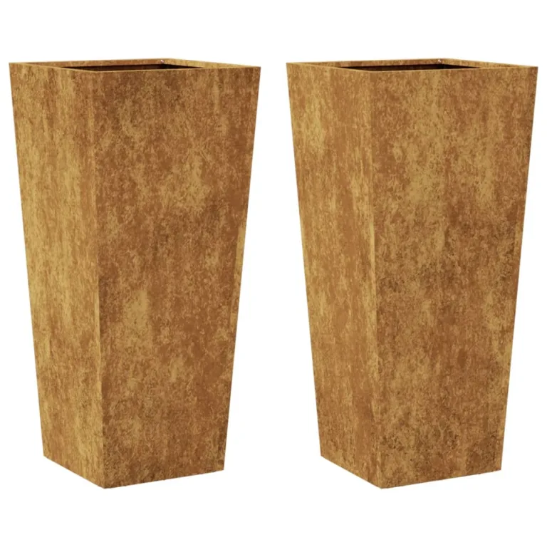 Istutusmasinad 2 tk 35x35x75 cm Ilmastikukindel teras