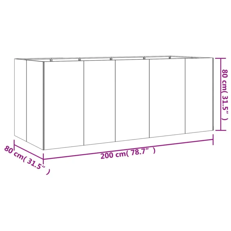 200 x 80 x 80 cm