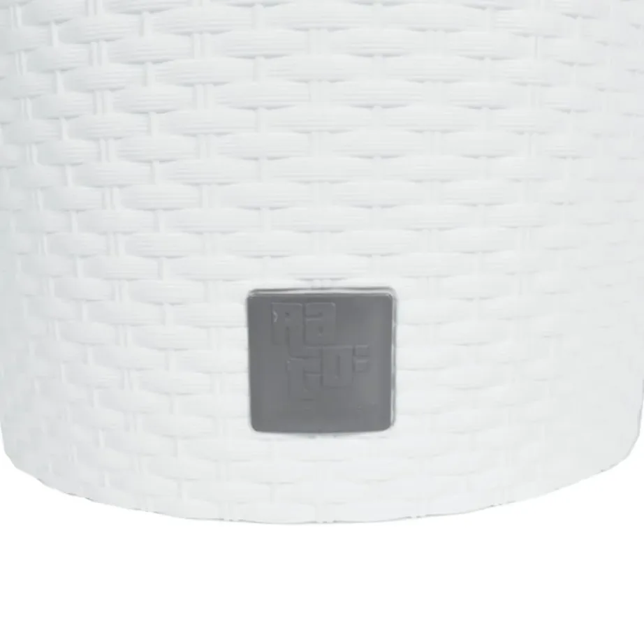 Valge taimekast eemaldatava sisekastiga, PP-rotang, 30 x 27 cm, 15/15,3 l – 6