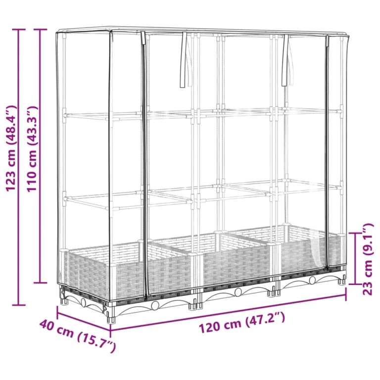 120 x 40 x 123 cm