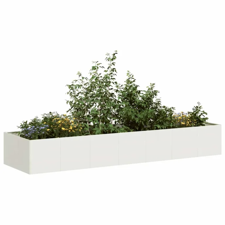 Taimekast valge 280x80x40 cm