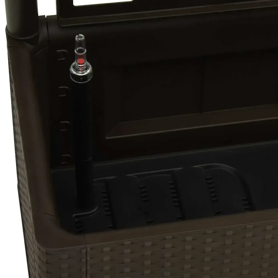 Isekastmisega taimelava võrega, helepruun rotangidisain, 100 x 43 x 142 cm, 90 l – 7