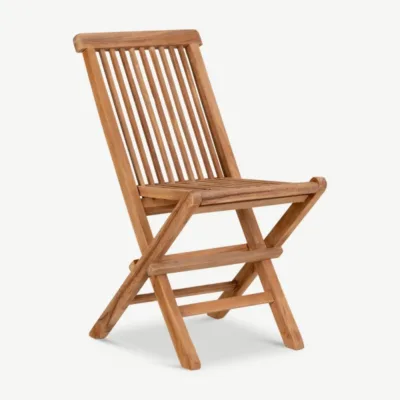 Laste aiatool naturaalsest tiikpuust, vastupidava ja ilmastikukindla viimistlusega. Kompaktne ja ergonoomiline disain sobib ideaalselt õueruumidesse.