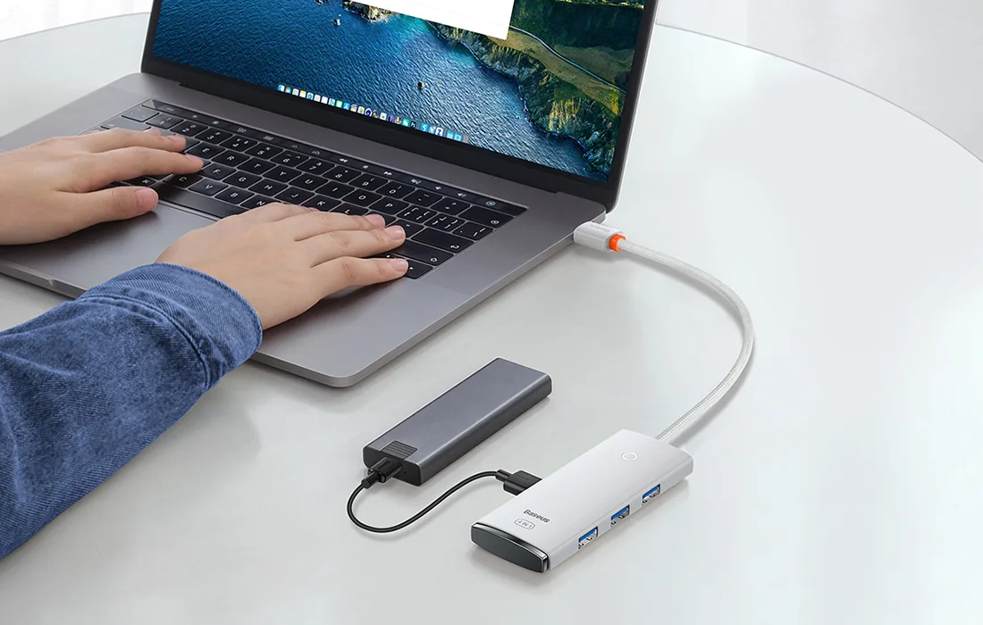 Baseus USB-C jaotur failiedastuse kiirusega 5Gbps