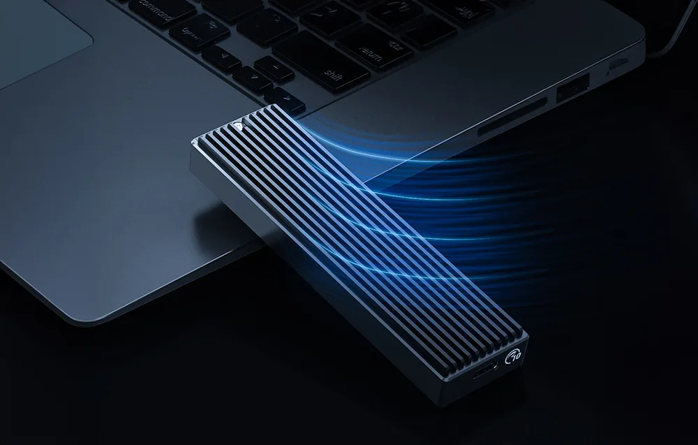 Orico NVME M.2 ketta korpuse tõhus jahutussüsteem