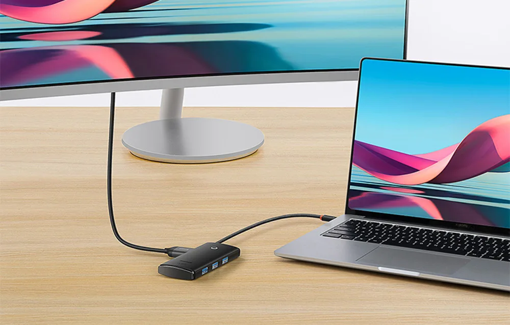 Baseus USB-C Hub 4K HD kuva tugi