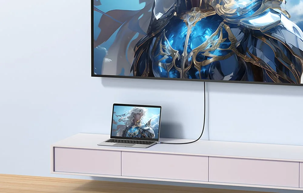 Baseus USB-C to DisplayPort adapter – 8K60Hz, kõrge pildikvaliteediga