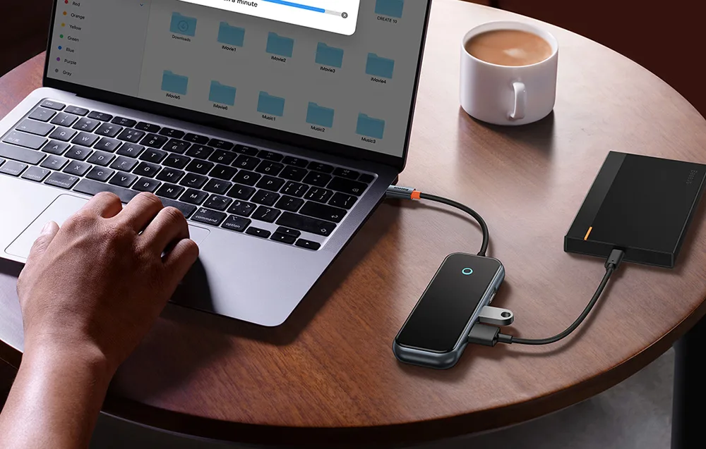 Baseus USB-C jaotur ühildub mitme operatsioonisüsteemiga