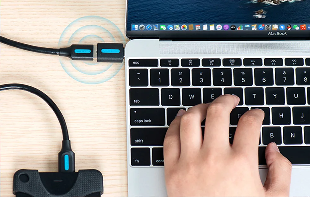 Vention USB-C adapter stabiilne andmeedastus