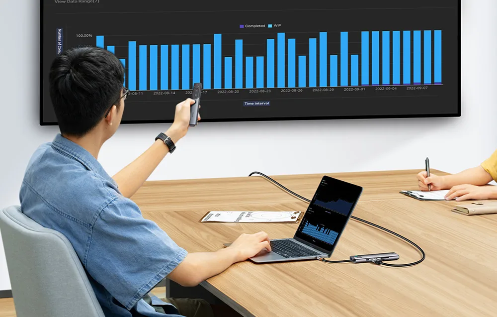 USB-C 8-in-1 Hub: kõrge pildikvaliteet Baseus HDMI väljundiga